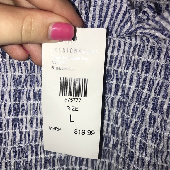 Blue and white tank - Picture 4 of 4